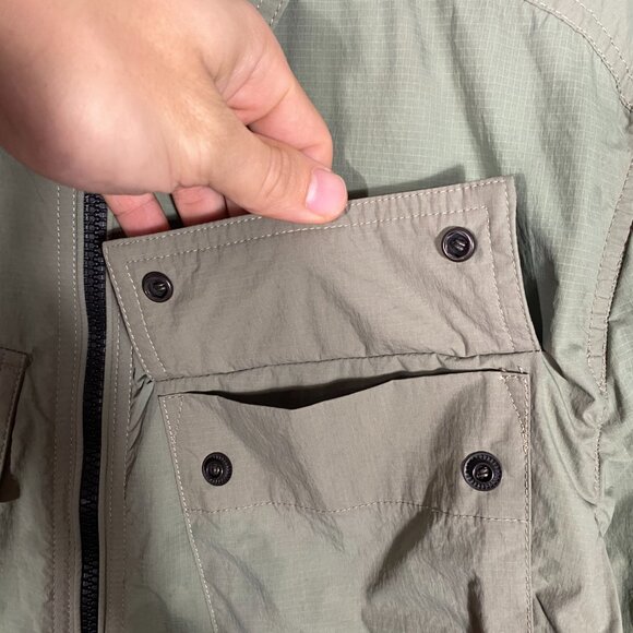 Belstaff Talbrook Zip Shirt Jacket Light Green - Picture 7 of 13